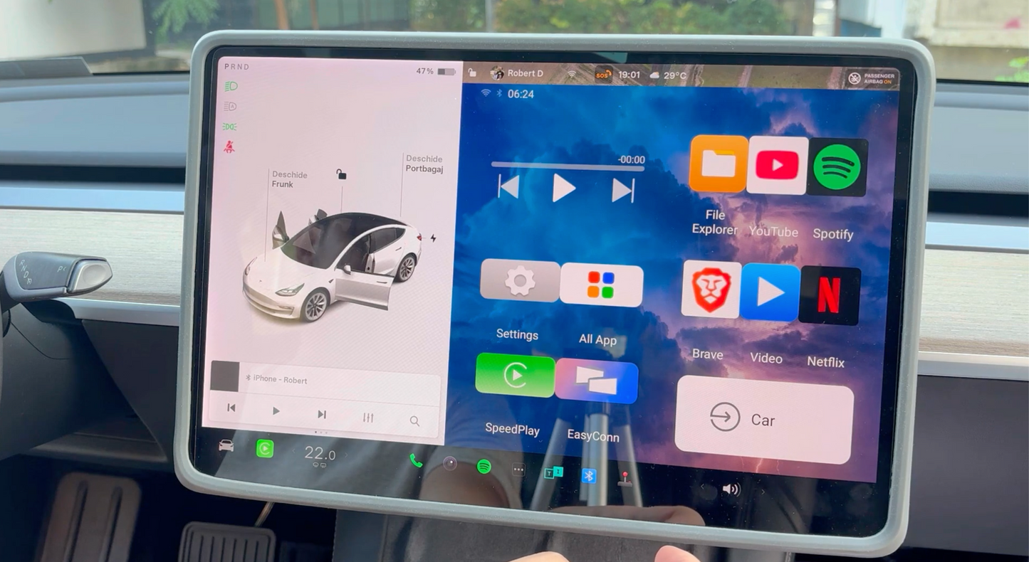 Youtube & Netflix Carplay AI-Box compatible with TESLA cars